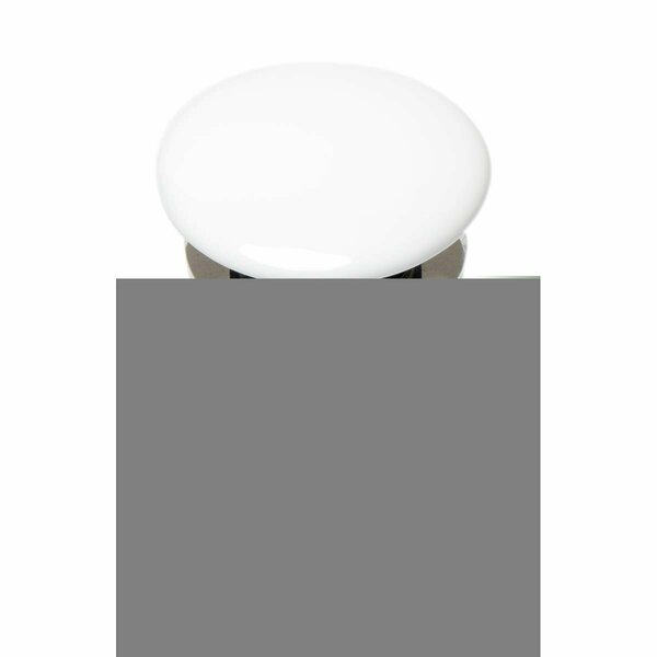 Made-To-Order Ceramic Mushroom Top Pop Up Drain for Sinks without Overflow, White MA2751350